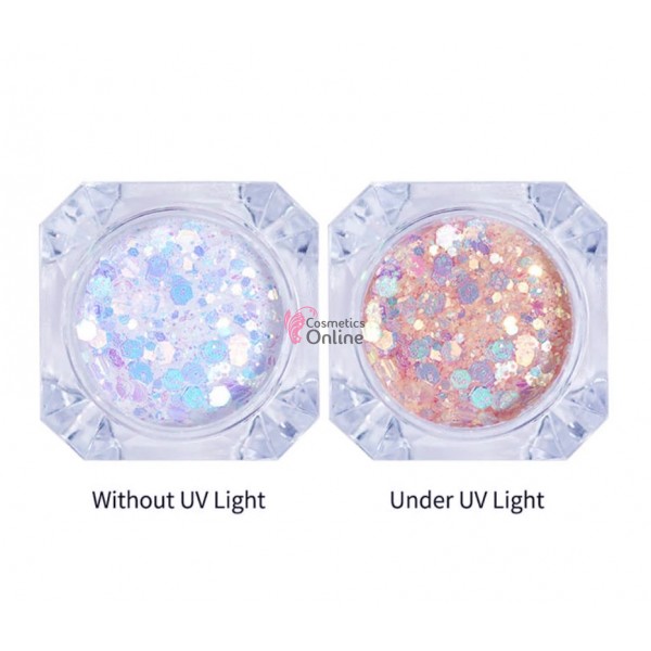 Paiete pentru decor unghii cu schimbare la lumina UV TCU004 - Somon